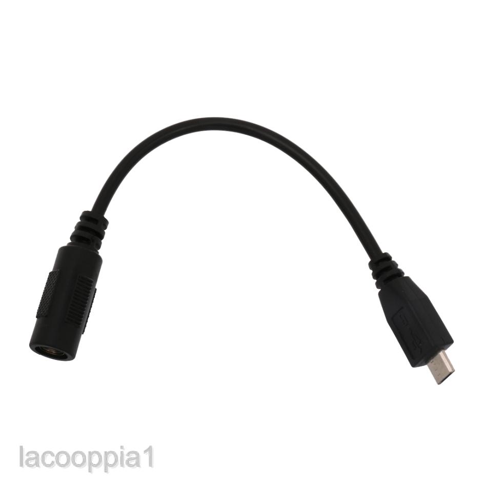 สายเคเบิล แปลงสายชาร์จ Micro USB 5 พิน ตัวผู้ เป็น DC ตัวเมีย ขนาด 5.5x2.1 มม.