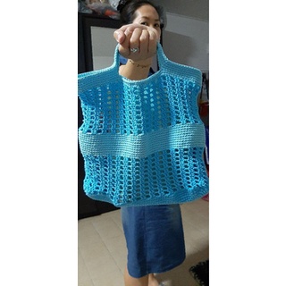 กระเป๋าเชือกถัก crochet bag