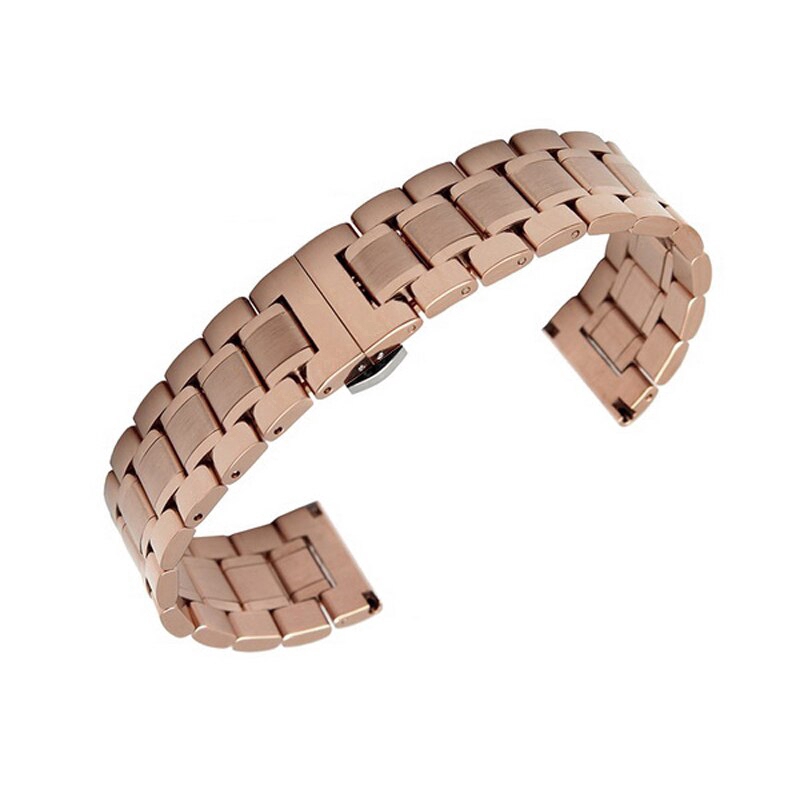 Stainless Steel Watch Strap Wristwatch Band Wrist Strap Replacement Bracelet 14 16 17 18 19 20 22 24mm(Without connector) #8