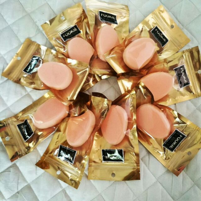 ฟองน้ำลงรองพื้น Fookie Beauty Puff ของแท้ อ.ฟูก ทรงกลมและทรงไข่