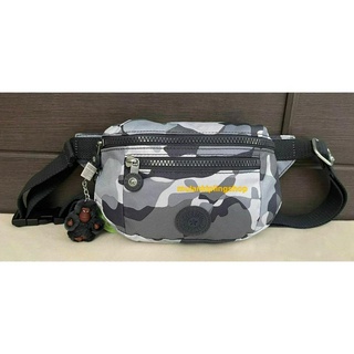 ส่งฟรี EMS Kipling Nicole  Waist Pack - Cool Camo Grey คาดอกคาดเอวได้