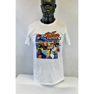 เสื้อยืดผ้าฝ้ายพิมพ์ลายขายดี เสื้อยืด คอกลม ผ้าฝ้าย ลาย Capcom S S Street Fighter สีขาว หลากสี สําหรับผู้ชาย