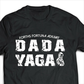 เสื้อยืดลําลอง ผ้าฝ้าย แขนสั้น พิมพ์ลาย Dada Yaga เหมาะกับของขวัญวันพ่อ แฟชั่นฤดูร้อน สําหรับผู้ชาย