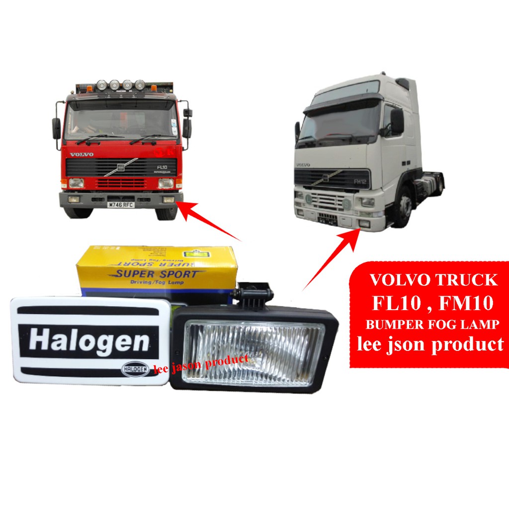 J106S14 VOLVO FL1 FM FH VERSON 1, FL10 BUMPER หมอกโคมไฟ