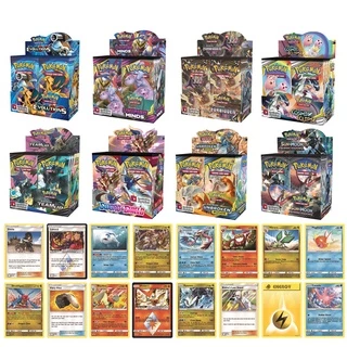 144 ชิ้นเกม Pokémon Card Sword Shield Lost Thunder Evolving Skies Trading Card Collection Pokemon Go (ฉบับภาษาอังกฤษ)