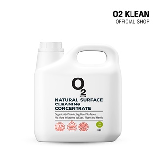 O2 Klean Natural Surface Cleaning Concentrate Solution - 3 L น้ำยาทำความสะอาดพื้นผิวเอนกประสงค์ชนิดเข้มข้น ขนาด 3 ลิตร