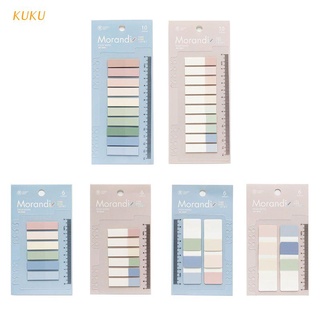 [KUKU] 60/120/200 Sheets PET Planner Stickers Index Tabs Flag Bookmark Stationery Sticky Notes