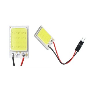 ชิปไฟ 16SMD COB LED 12 โวลต์ พร้อมฐาน T10 สำหรับติดภายในรถยนต์