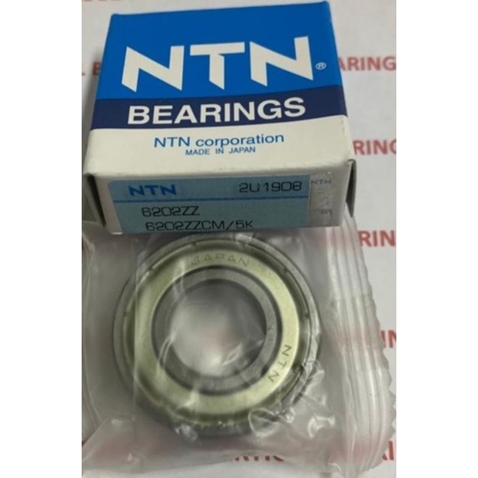 แบริ่ง 6202 ZZ NTN 6202ZZ IRON COVER