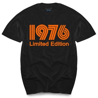 เสื้อยืด พิมพ์ลาย Born in 1976-40th Year Birthday Age สําหรับผู้ชายS-5XL