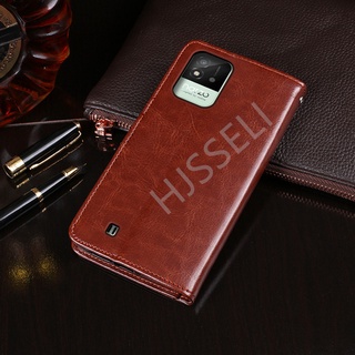 เคสสำ Realme Narzo 50i Case PU Leather Flip Phone Case Realme Narzo 50A Narzo50i Narzo50A เคสโทรศัพท์มือถือ พลิกซองโทรศัพท์