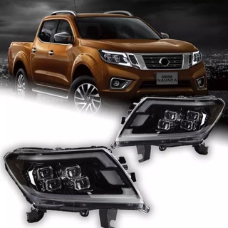 NISSAN NAVARA NP300 Y2015-2021​ ไฟหน้า SUPER QUAD​ LED