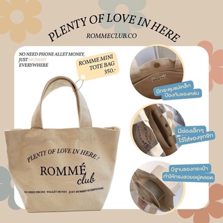 Rommé Mini Tote Bag กระเป๋าผ้าแคนวาส