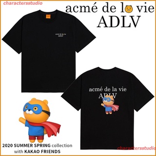 charactersstudio 2020 Adlv X Kakao Friends Ryan Hero เสื้อยืดลําลองสําหรับผู้ชายแขนสั้นพิมพ์ลาย Ryan Hero sale