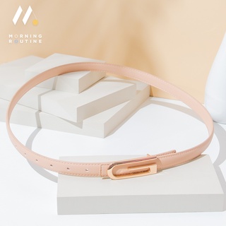 Morning Routine Porte Nude Beige Belt เข็มขัดหนังแท้ เข็มขัดผู้หญิง