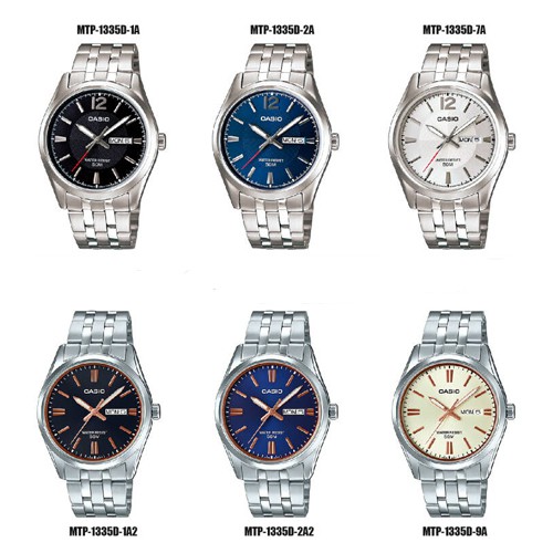 Casio นาฬิกาข้อมือผู้ชาย รุ่น MTP-1335D,MTP-1335D-1A,MTP-1335D-2A,MTP-1335D-7A,MTP-1335D-1A2,MTP-133