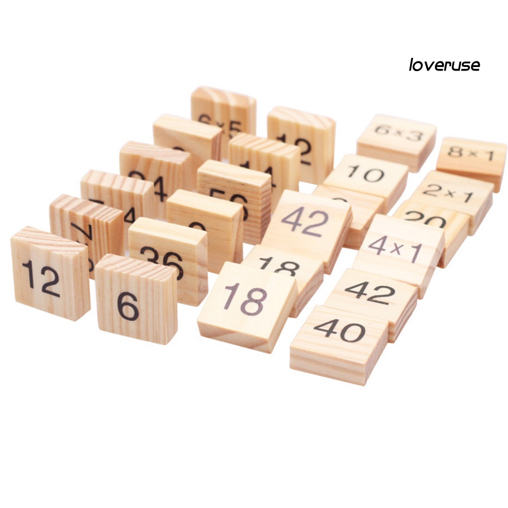 Kid Wooden Block 99 Multiplication Table Math Learning Education Puzzle ...