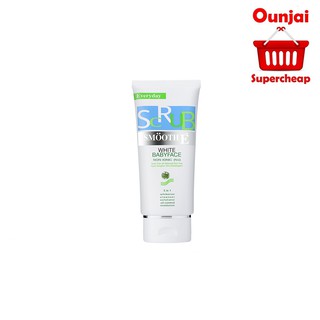 Smooth E White BabyFace Scrub (หลอดขาว) ทุกขนาด