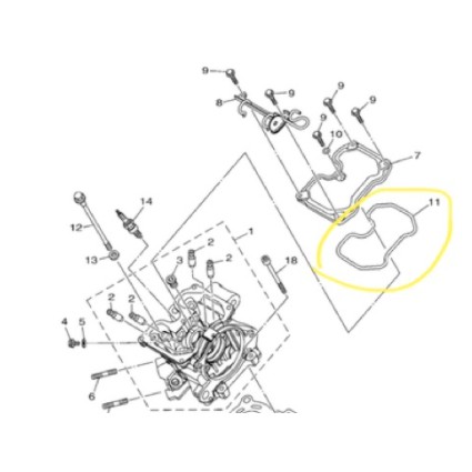 YAMAHA LC135 V1 V2 V3 V4 V5 V6 F150 Y15ZR HEAD O RING O-RING GETAH YAMAHA OE HAONG LEONANG HLY