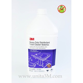 3M ผลิตภัณฑ์ล้างห้องน้ำฆ่าเชื้อโรค สูตรขจัดคราบหนัก กลิ่นวอเตอร์ลู 3.8L