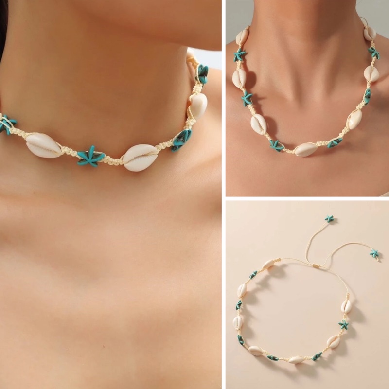 สร้อยหอย จี้หอย+จี้ปลาดาว พร้อมส่ง! (#P5)