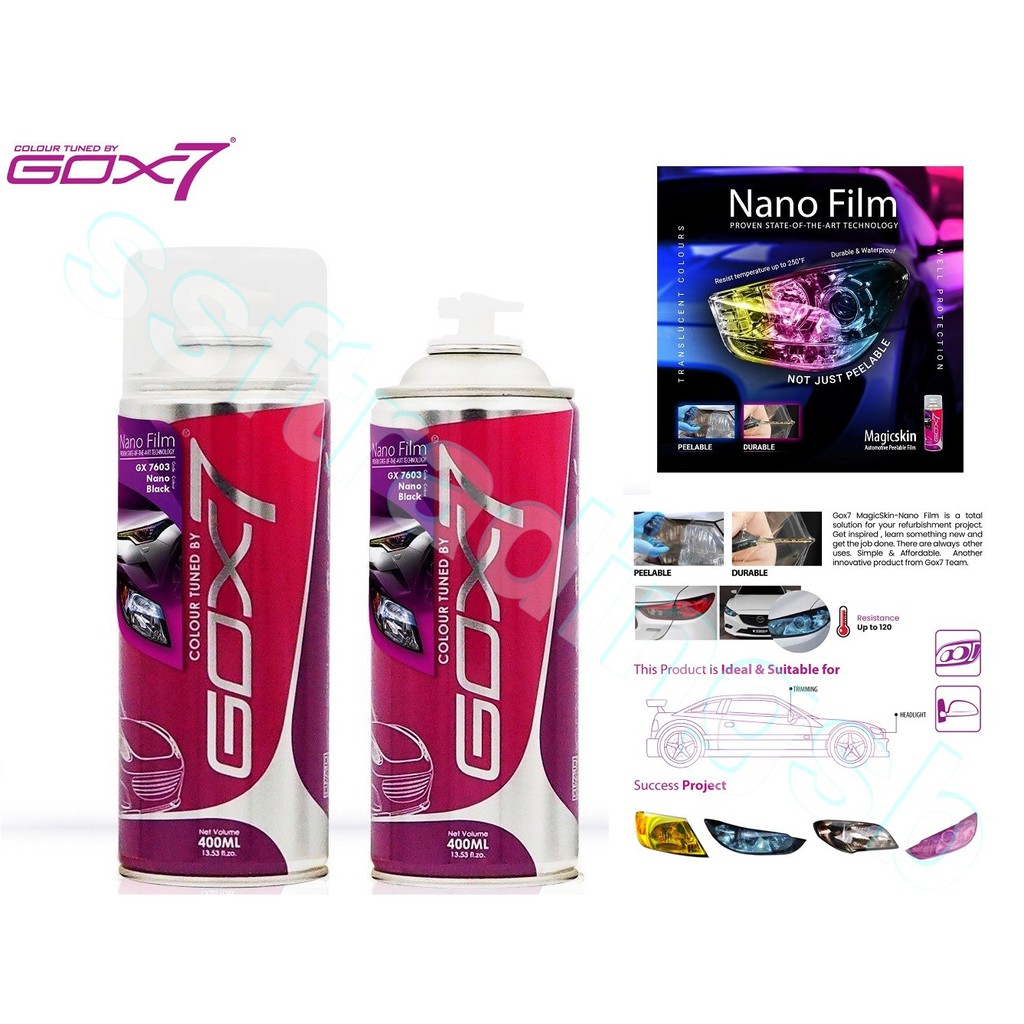 MAGICSKIN NANO FILM PAINT / GOX7 PEELABLE HEADLAMP NANO FILM / GOX7 MAGIC-SKIN NANO FILM PAINT / GX 