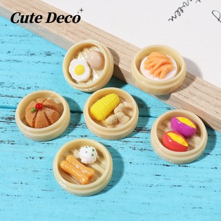 【 Cute Deco 】เครื่องนึ่งอาหารจําลอง (6 แบบ) สีแดง เค้ก นึ่ง / ไข่นึ่ง จี้กระดุม Crocs / น่ารัก Jibbitz Croc รองเท้า DIY / วัสดุเรซิน เสน่ห์ สําหรับ DIY / อุปกรณ์ผม