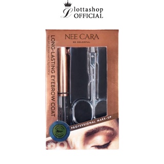 N194 NEE CARA LONG LASTING EYEBROW COAT นีคาร่า เจลใสเซ็ตขนคิ้ว ลอง-ลาสติ้ง อายโบรว์ โค้ท 6.5กรัม