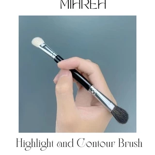 (พร้อมส่ง) แปรงไฮไลท์และคอนทัวร์จมูก 2 in 1 Highlight and Contour Brush (BR35)