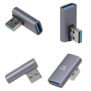 USB 3.0 To USB C หญิง90องศา USB3.0 Type C สายเชื่อมต่อ10Gbps ข้อมูล transfer สำหรับแล็ปท็อป