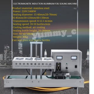 Electromagnetic sealing machine เครื่องปิดผนึกฟอยล์อลูมิเนียมเหนี่ยวนำแม่เหล็กไฟฟ้าอัตโนมัติขวดพลาสติกน้ำผึ้งขวดยาแก้ว