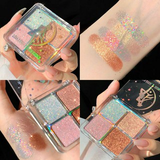 💖MAFFICK อายแชโดว์ชนิดกันน้ำ 4 สี Matte Glitter Glitter Eye Shadow