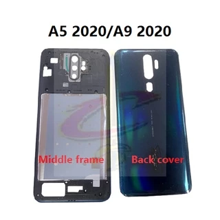 บอดี้ Body ฝาหลัง เคสกลาง สําหรับ Oppo A5 2020 A9 2020 A11 เลนส์ กรอบ