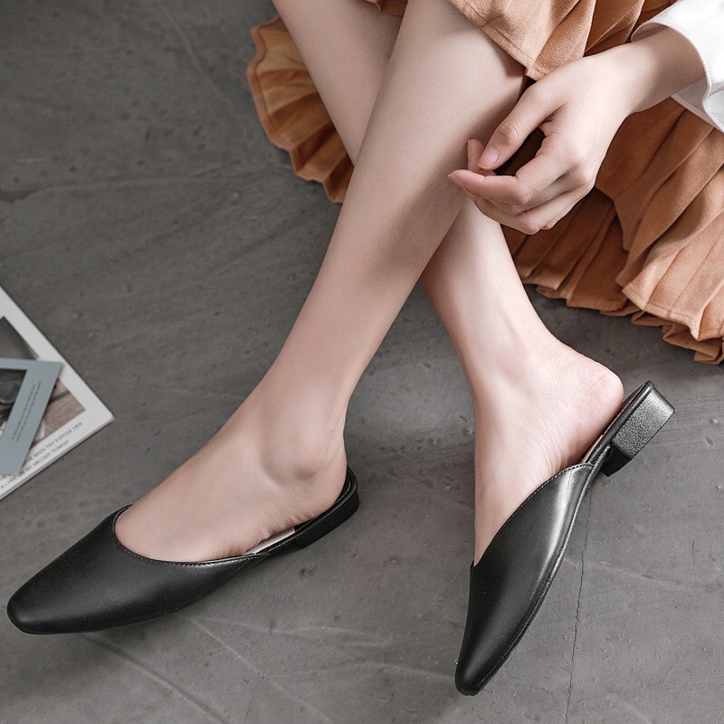 ❦พร้อมส่งจากไทย❦8311# รองเท้าเปิดส้น หัวตัด size 36-41พื้นนุ่ม ใส่สบาย