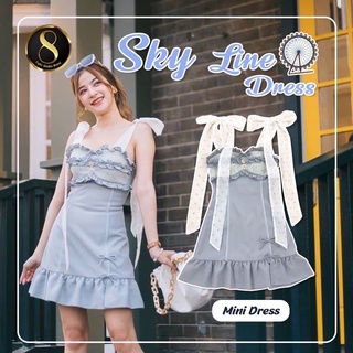 💎พร้อมส่ง💎8studio 🦋 Sky line dress