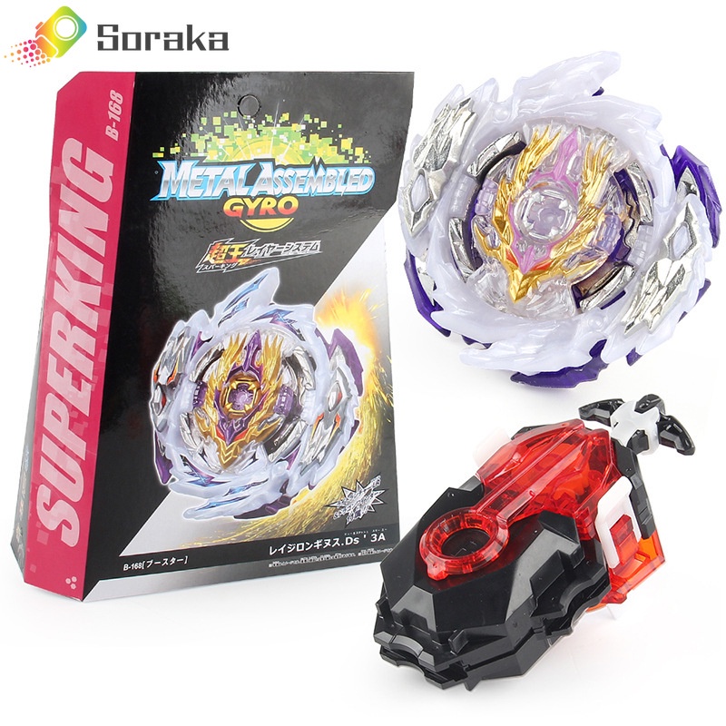 Beyblade Burst Super King Booster - B-168 Rage Longinus.Ds 3A Within B184 Launcher Handle สําหรับเด็