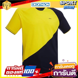 🏆Sports-Man🏆 PERFLY เสื้อยืดสำหรับผู้ชายรุ่น 530 (สีน้ำเงิน/เหลือง) อุปกรณ์กีฬา 🚙💨