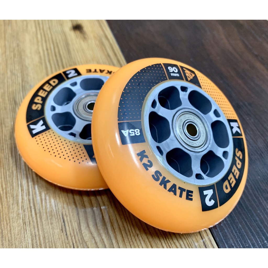 ล้อสเก๊ต COMPLETE SET Speed skate wheel size 90mm x 24mm Hardness