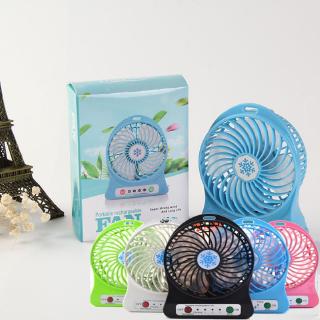พัดลม USB แบบพกพาพร้อมไฟ LED แบบปรับได้สำหรับการเดินทาง