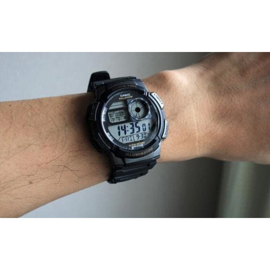 casio ของแท้ประกันศูนย์ นาฬิกาคาสิโอ ผู้ชาย รุ่น AE-1000W AE-1000WD / SMILEYTIME ขายแต่ของแท้ ประกันศูนย์cmg/c-thong