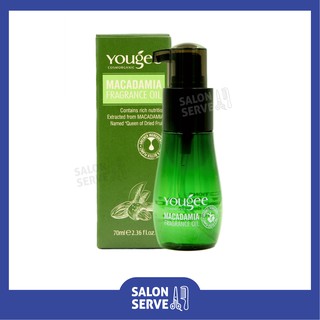 น้ำมันบำรุงผม ยูจี แมคาเดเมีย ฟราแกรนซ์ ออยล์ 70ml | Yougee Macadamia Fragrance Oil ( น้ำมัน ใส่ผม )