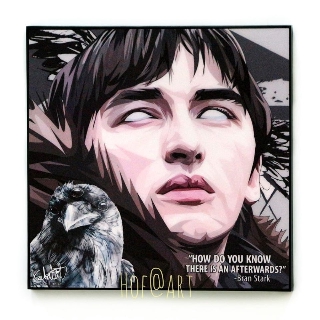 Bran Stark แบรน สตาร์ค ซีรี่ย์ Game of Thrones GOT รูปภาพ​ติด​ผนัง​ pop art ​กรอบรูป​​ ของขวัญ ของสะสม