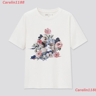 Carelin1188 2022 เสื้อยืดแขนสั้น Paul &amp; Joe Uniqlo (Ut) สําหรับผู้หญิง 438510 sale