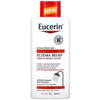 New 🇺🇸PreOrder🌟🌟 Eucerin, Eczema Relief, Cream Body Wash, 13.5 fl oz (400 ml)