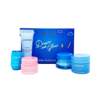 Laneige Best Sellers Trial Kit 5 Items เซ็ตผลิตภัณฑ์ดูแลผิวหน้า ครบทุกการบำรุงผิวในคอลเลคชั่น โดยรวมสินค้าขายดีที่สุด