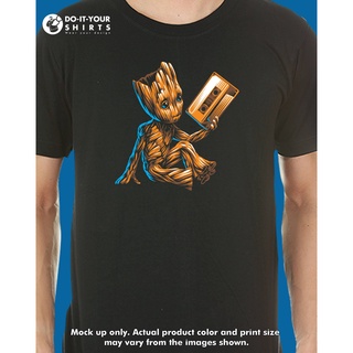 เสื้อยืด Marvel Groot Kid Tape Unisex Tshirtเสื้อยืด เสื้อยืดเท่