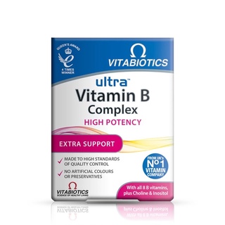 🌟พร้อมส่ง🌟 วิตามินบีชนิดเม็ดสำหรับผู้ใหญ่ Vitabiotics Ultra Vitamin B Complex High Potency