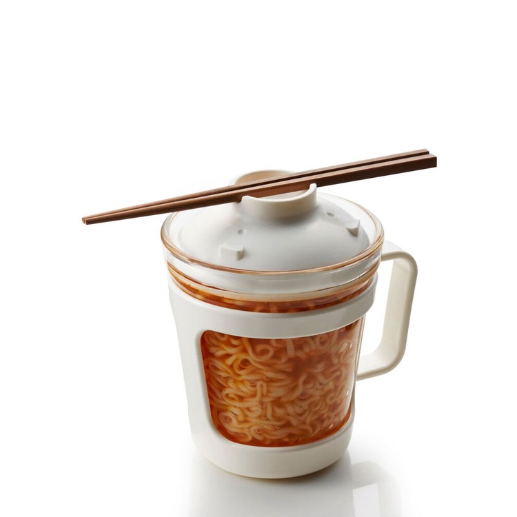 LocknLock Easy Cook LLG480WHT - ถ้วยต้มบะหมี่กึ่งสำเร็จรูป ล็อกแอนด์ล็อก