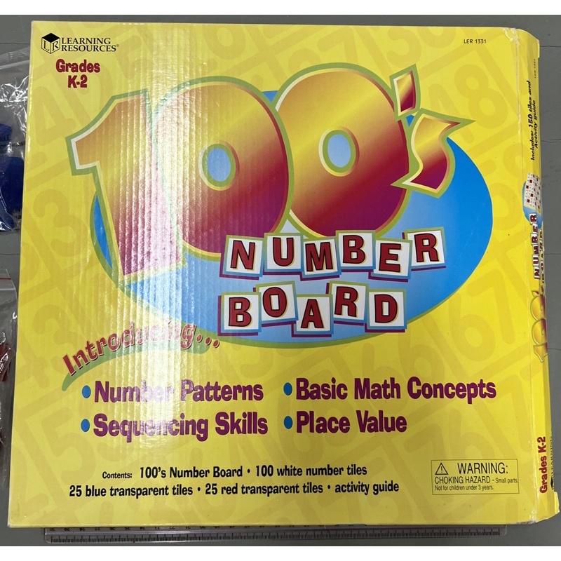 C44. 100 Number Board Learning Resources