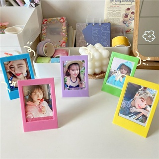 พร้อมส่ง! กรอบรูปพลาสติกตั้งโต๊ะสีพาสเทล กรอบรูปน่ารัก กรอปรูปสีแคนดี้k-pop